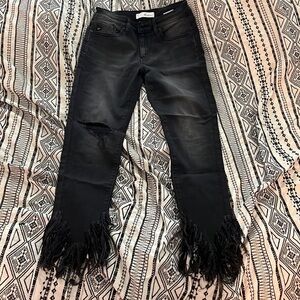 Kancan black ankle length skinny jeans